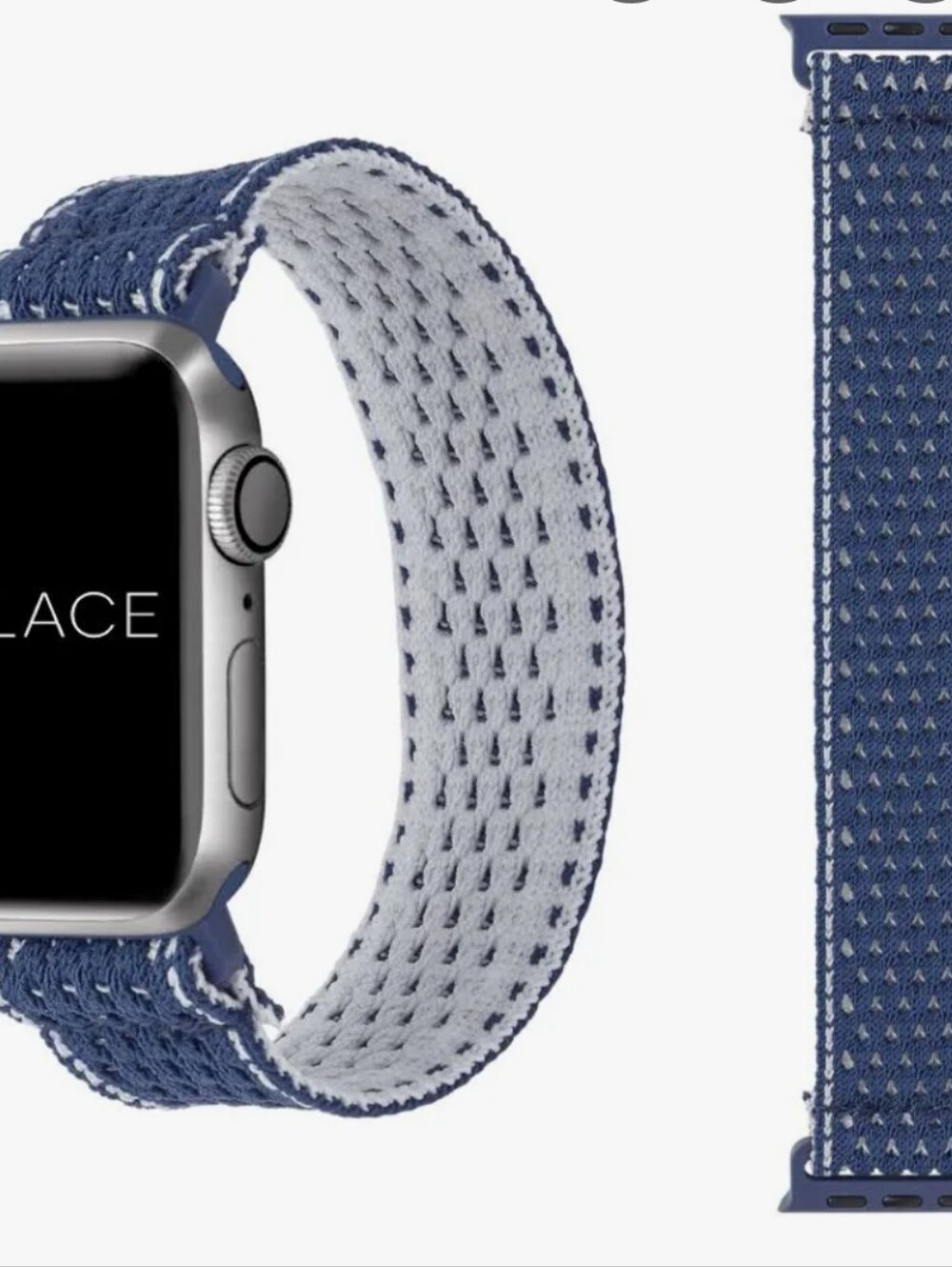 Solace Sport Loop for Apple Watch Band - Blue/white